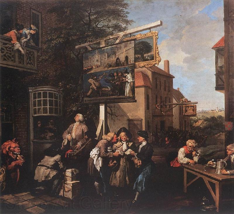 HOGARTH, William Soliciting Votes s France oil painting art